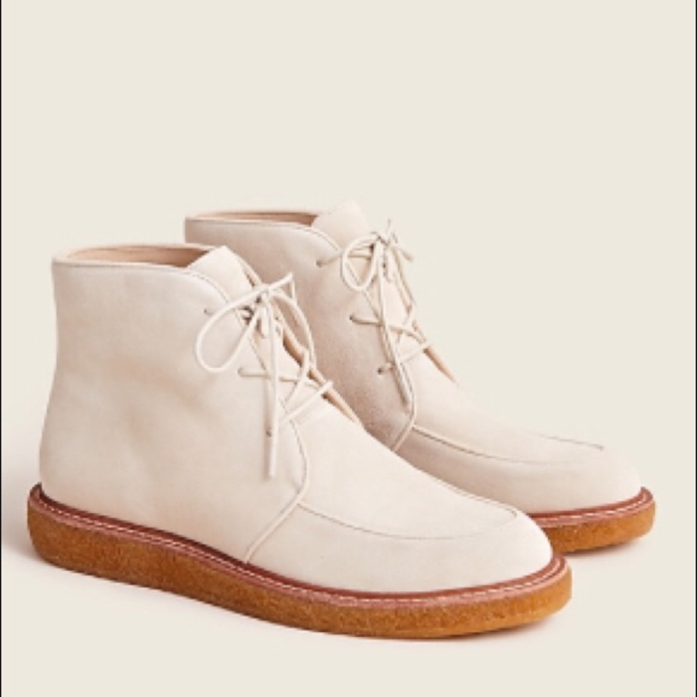 J.Crew Suede Lace-up boots NIB
